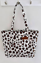 Load image into Gallery viewer, White Leopard Fancy Tote
