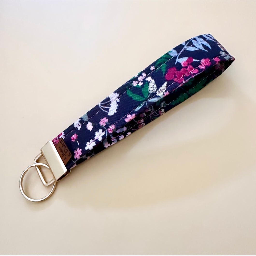 Pink Bloom Key Wristlet