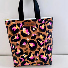 Load image into Gallery viewer, Bronze Leopard Lunch Tote
