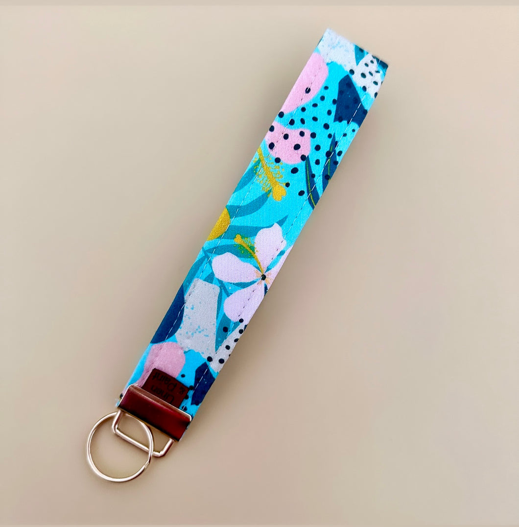 Paradise Print Key Wristlet