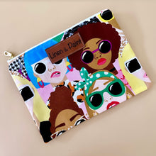 Load image into Gallery viewer, Ladies Who Lunch Zipper Clutch
