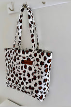 Load image into Gallery viewer, White Leopard Fancy Tote
