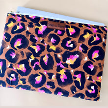 Load image into Gallery viewer, Bronze Leopard Laptop Sleeve
