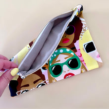 Load image into Gallery viewer, Ladies Who Lunch Zipper Clutch
