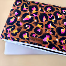 Load image into Gallery viewer, Bronze Leopard Laptop Sleeve
