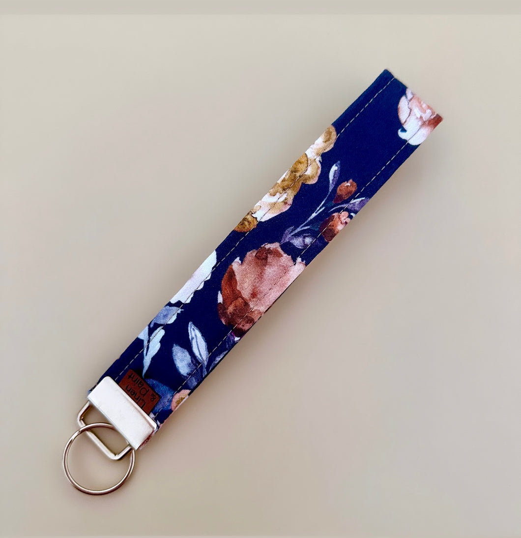 Autumn Floral Key Wristlet