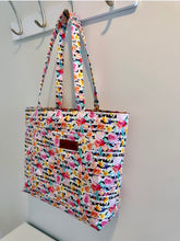 Load image into Gallery viewer, Floral Stripe Fancy Tote
