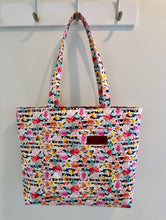 Load image into Gallery viewer, Floral Stripe Fancy Tote
