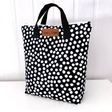 Load image into Gallery viewer, Navy Circle Lunch Tote
