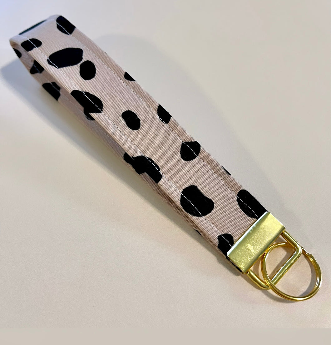 Leopard Print Key Wristlet